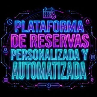 PLATAFORMA DE RESERVAS PERSONALIZADA Y AUTOMATIZADA: Lleva tu sistema de reservas al máximo nivel